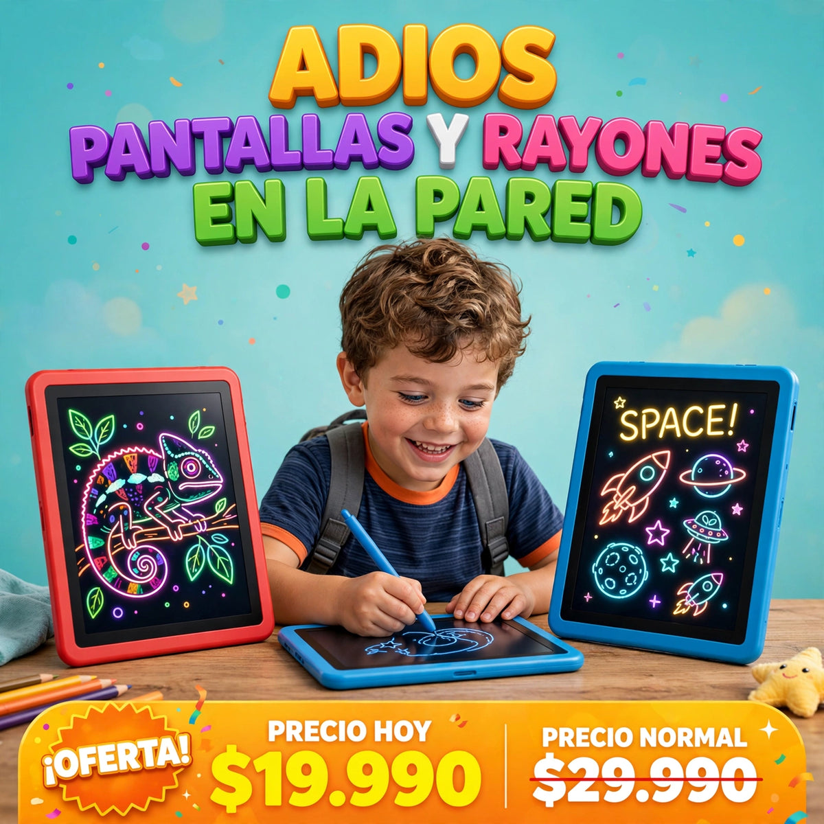 PIZZARA TABLET LED MÁGICA