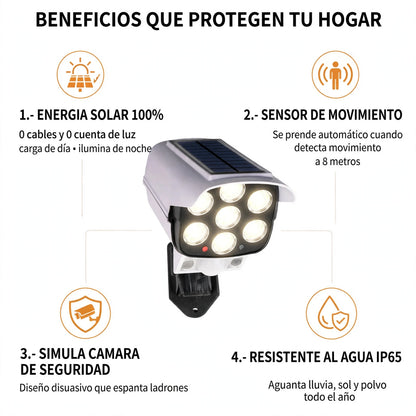 PACK X3 FOCO SOLAR TIPO CAMARA SENSOR