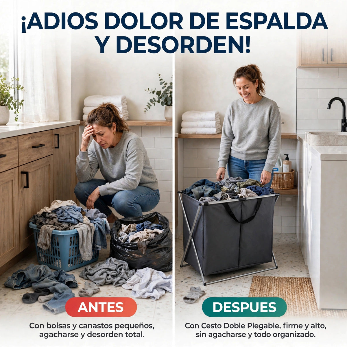 CESTO DE ROPA SUCIA PEGABLE