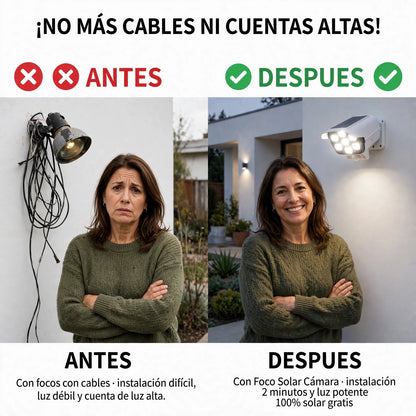 PACK X3 FOCO SOLAR TIPO CAMARA SENSOR